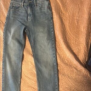 GAP Blue Straight-Leg Jeans with Vintage Aesthetic